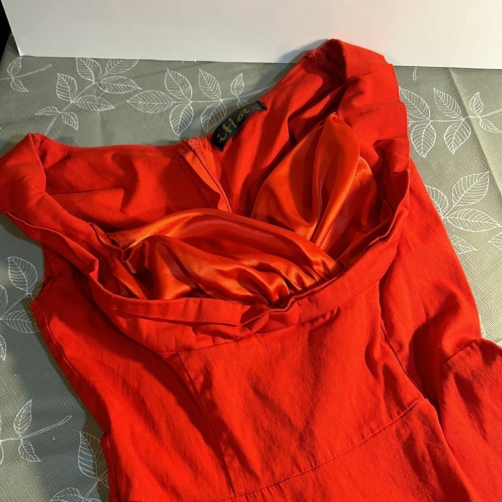 Ladies Red Dress by iHot. - Picture 2 of 4